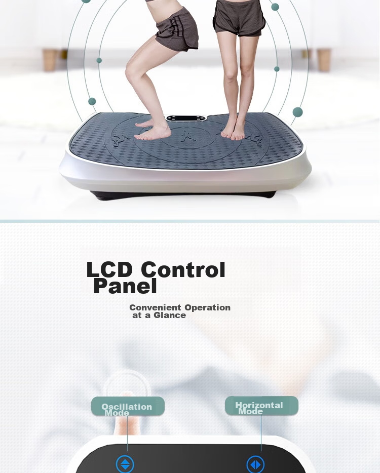 Suncao SC-FM50 Fat-Burning Machine, Home Use Lazy Machine, Body Shaping Equipment, Slimming Vibration Fitness Equipment, Tech Silver 12