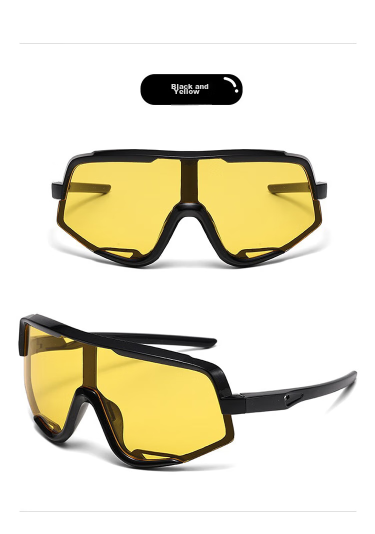 LOVECRAFT Children's Cycling Glasses with Black Frame And Night Vision Lenses, Youth Sports Outdoor Sunglasses, Protective Windproof Eyewear for Fathers 7
