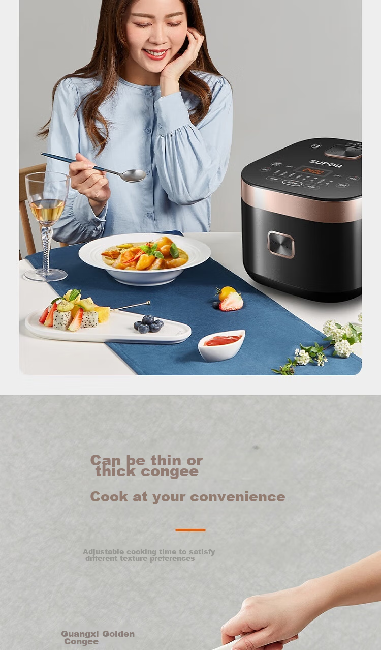 SUPOR ZMD Anxin Series, Touch Control Panel, 9 Functions, Removable Inner Cover, 24-Hour Reservation, Micro-Pressure, Ball Pot Inner Tank, 4L Rice Cooker SF40FC375 8