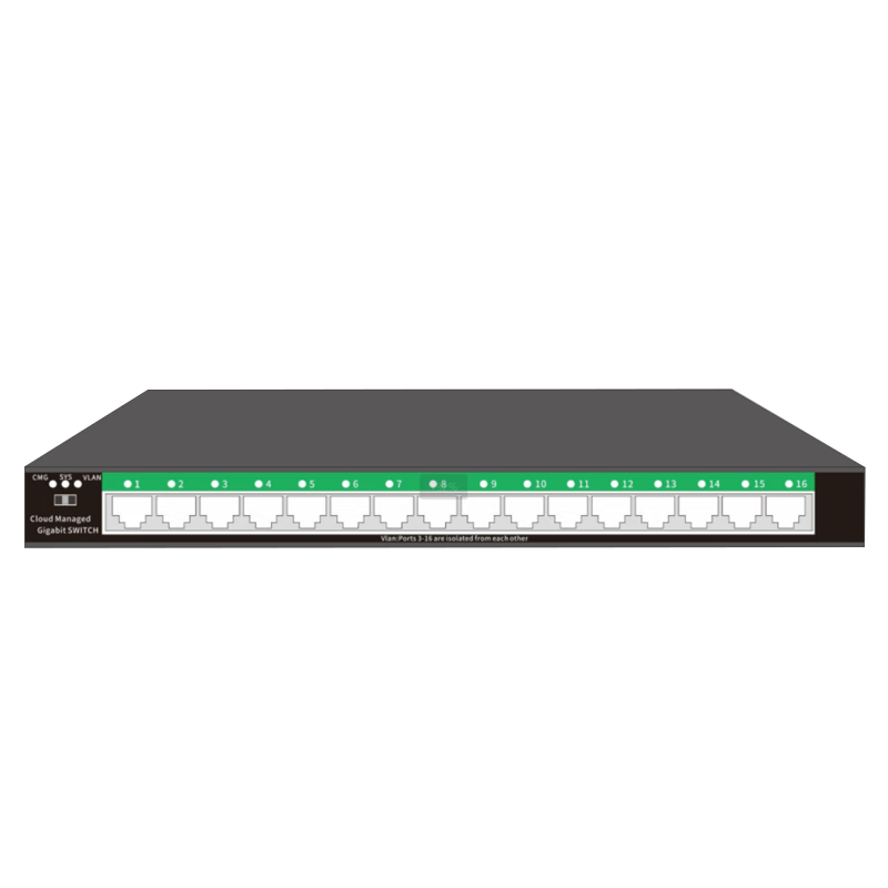KeepLINK KP-9000 16-Port Gigabit Cloud Management Switch, Supports VLAN Network Hub Splitter/distributor, Per Unit