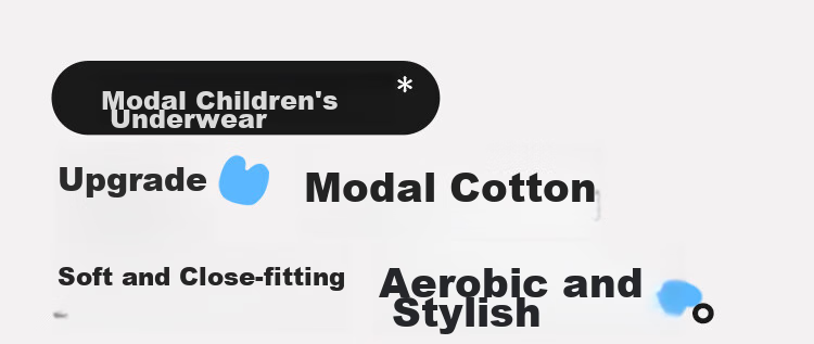 MiiOW Children's Underwear, Boys' Modal Boxer Briefs, for Older Kids, Thin Summer Style, Youth Boys' Shorts, Size 130 1
