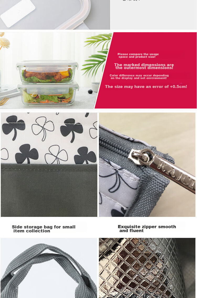 LOCK&LOCK Heat-Resistant Glass Lunch Box Set of Two, Bento Box, Meal Container, Sealed Bowl, Bento Bag, 750ml*2 9
