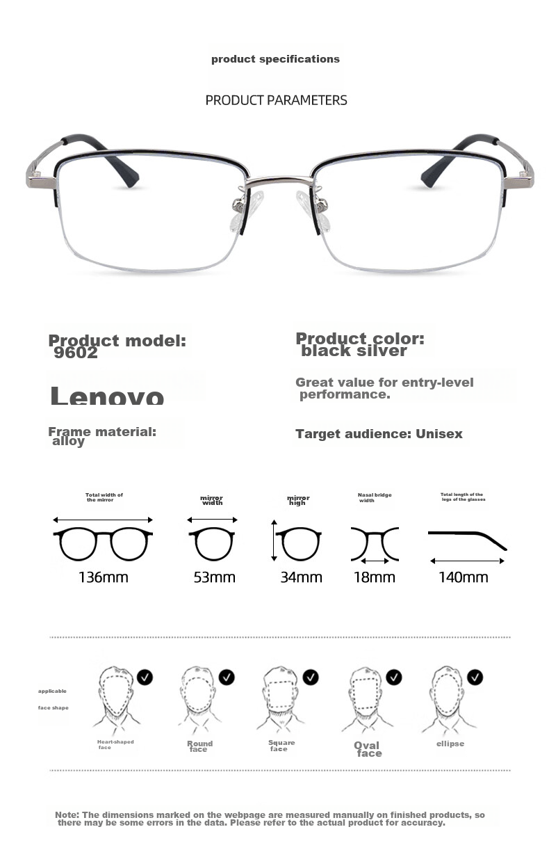 VGO Reading Glasses for Men And Women, Fashionable Ultra-Light High-Definition Anti-Blue Light Bifocal Glasses for Elderly, Model 9602 Black Silver 300 Degrees 21