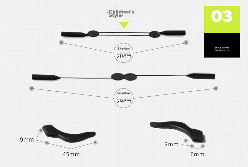 Boshide Glasses Anti-Slip, Eyeglass Anti-Slip Cover, Glasses Anti-Slip Fixing Device, Ear Tips - White, 10 Pairs 19