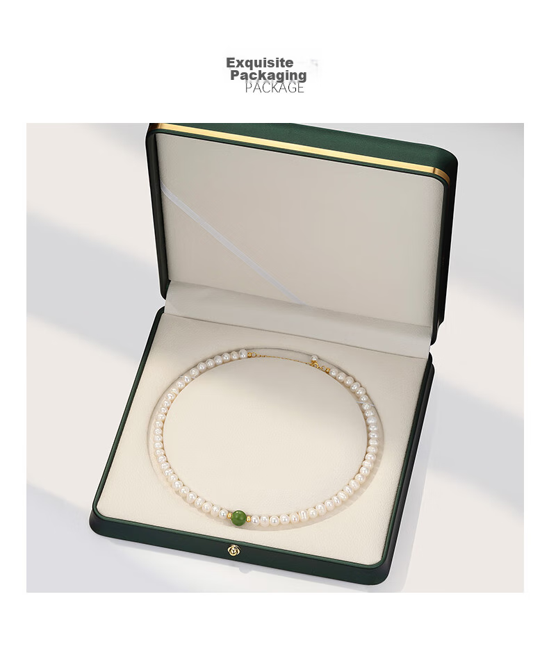 Grace Girl Natural Freshwater Pearl Necklace for Women, Unique Design Fashion Jewelry, Anniversary Birthday Gift for Girlfriend 6
