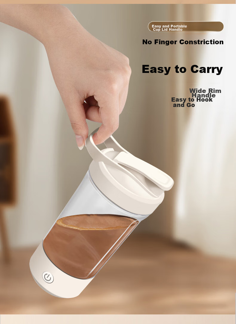 TEOTM Shaker Cup, Automatic Shaker Cup, Electric Shaker Cup, Rechargeable Magnetic Shaker Cup for Coffee Beans And Milk Powder 8