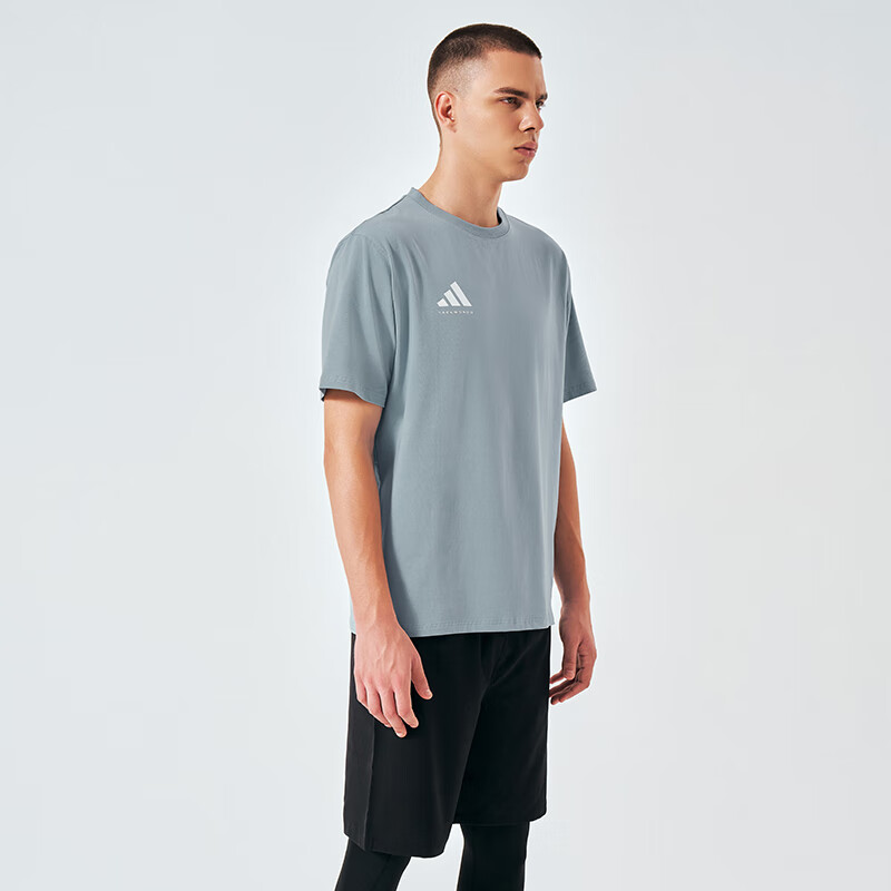 Adidas Men's T-Shirt, Summer Sports Breathable Lightweight Loose Cotton Short Sleeve, Olive Green/green Brown, 2XL 17