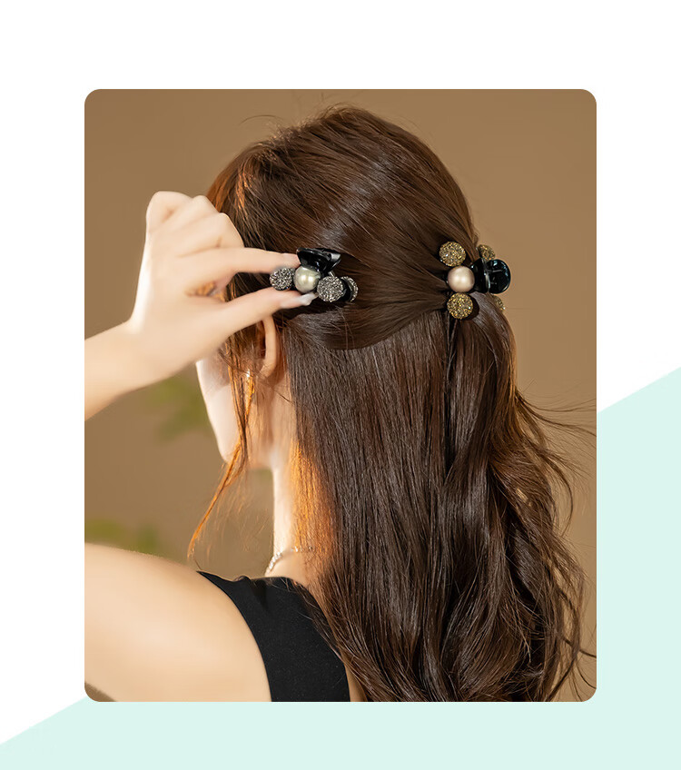 CHIMERA 2-Piece Hair Claw Clips, Back of Head Half-Up Hairpins, Side Bangs Clips, Hair Accessories, Birthday Gift for Wome 1