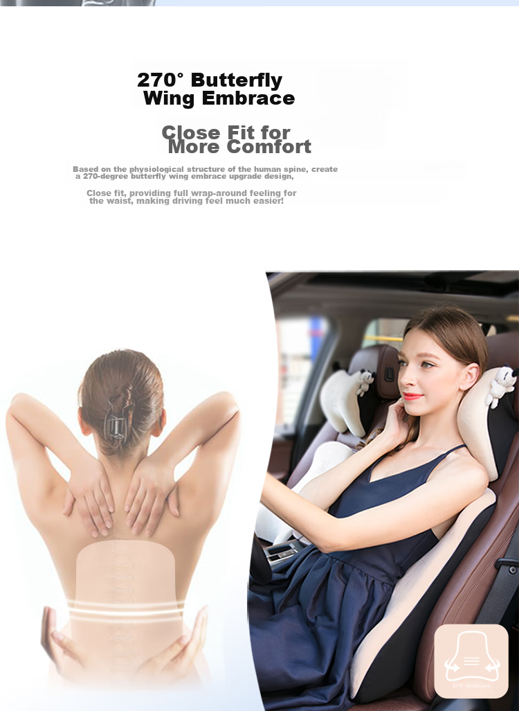 ICAROOM Car Headrest, In-Car Neck Pillow, Seat Cervical Support Cushion, Automotive Neck Pillow, Car Head And Neck Rest 5
