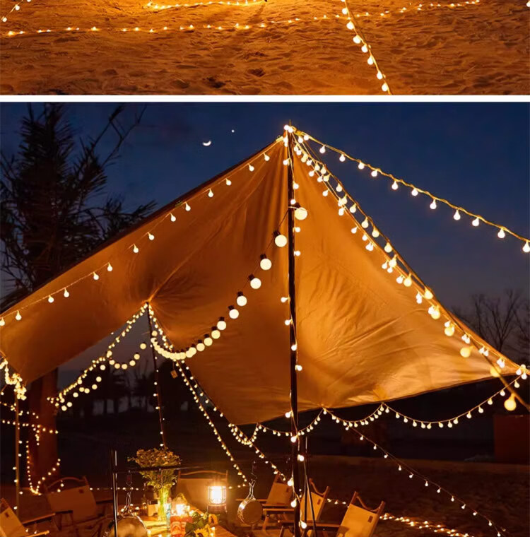 Dipuer New Year Colorful Light String, Birthday Decoration, Chinese New Year LED Lights, Proposal Setup, Camping, Street Vending, Bubble Lights 8
