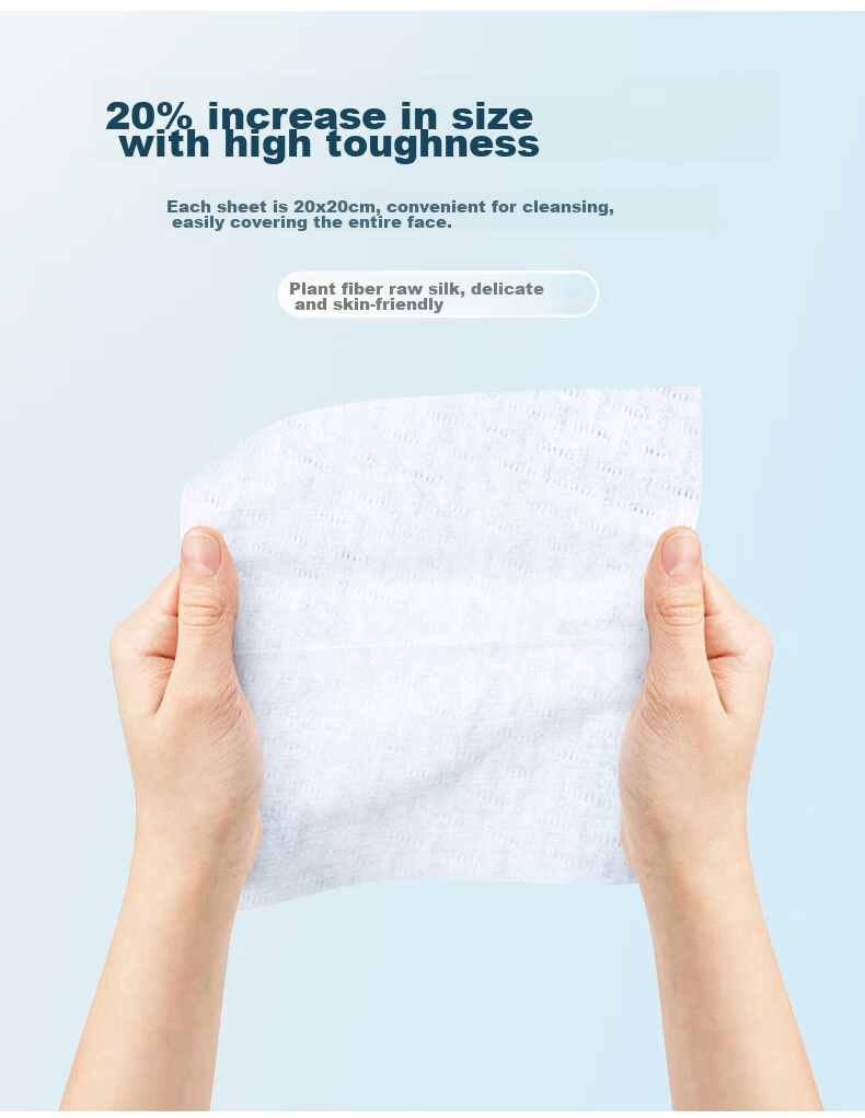 JIANGONG Facial Cleansing Wipes, Disposable Face Towels, Beauty Blotting Sheets, Pull-Out Style, 100 Sheets Per Pack 11