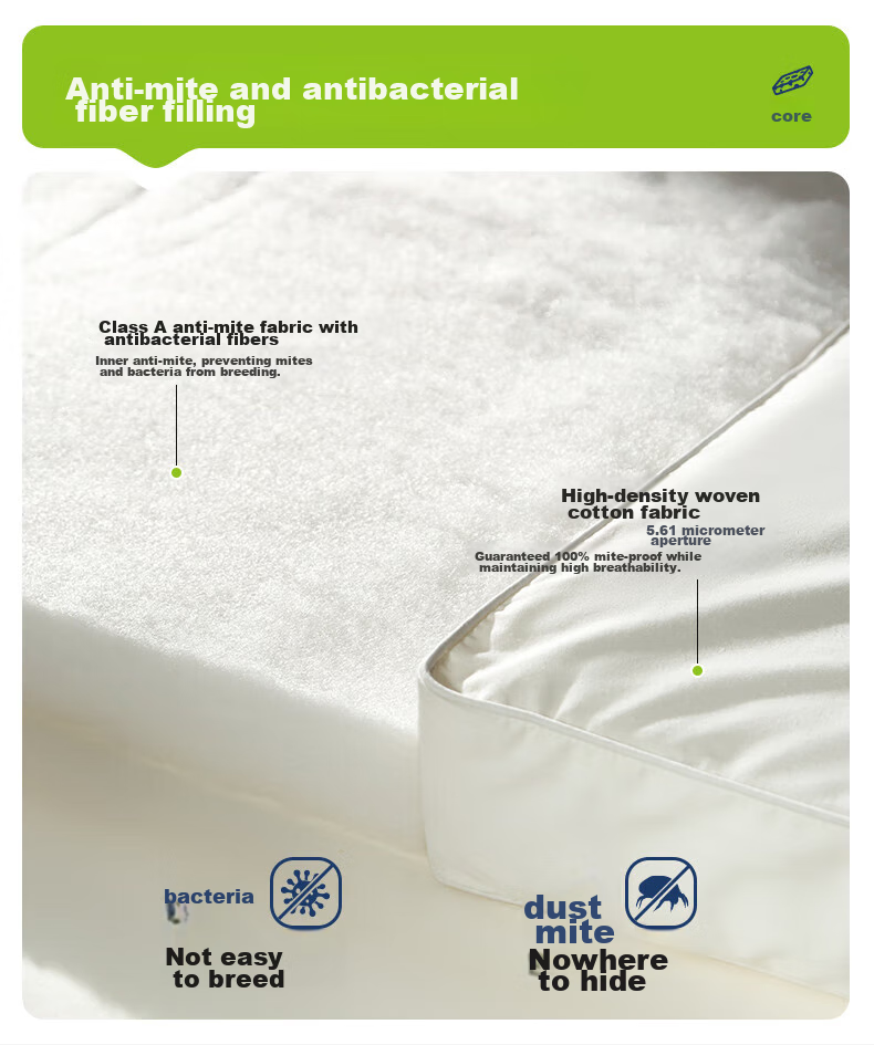 Anmino Anti-Mite Antibacterial Mattress Pad, Soft Mat for Home Use, Anti-Mite Tatami Mat 6