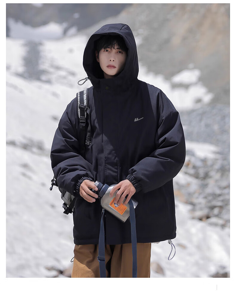 Huili Men's Outdoor Sports Jacket, Single-Layer Triple-Protection Hard Shell Mountaineering Coat, Windproof Jacket for Me 19