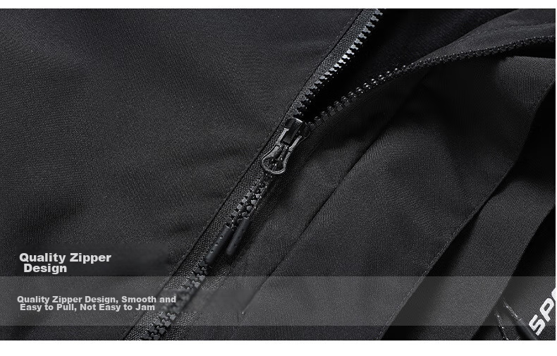 JEEP SPIRIT Men's Windbreaker Jacket for Spring, Autumn And Winter Outdoor Three-In Hooded Mountaineering Coat, Gray, 4XL 21
