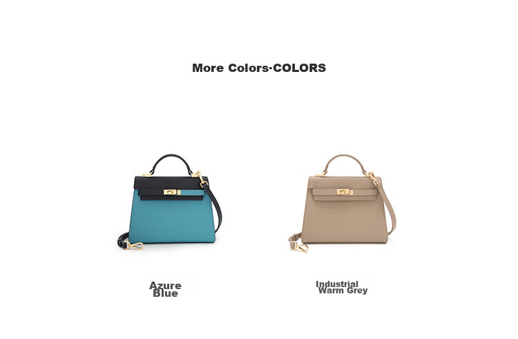 ELLE New Women's Handbag, Kelly Bag, Commuter Tote Shoulder Crossbody Bag, Birthday Gift, 23131 Gray 5