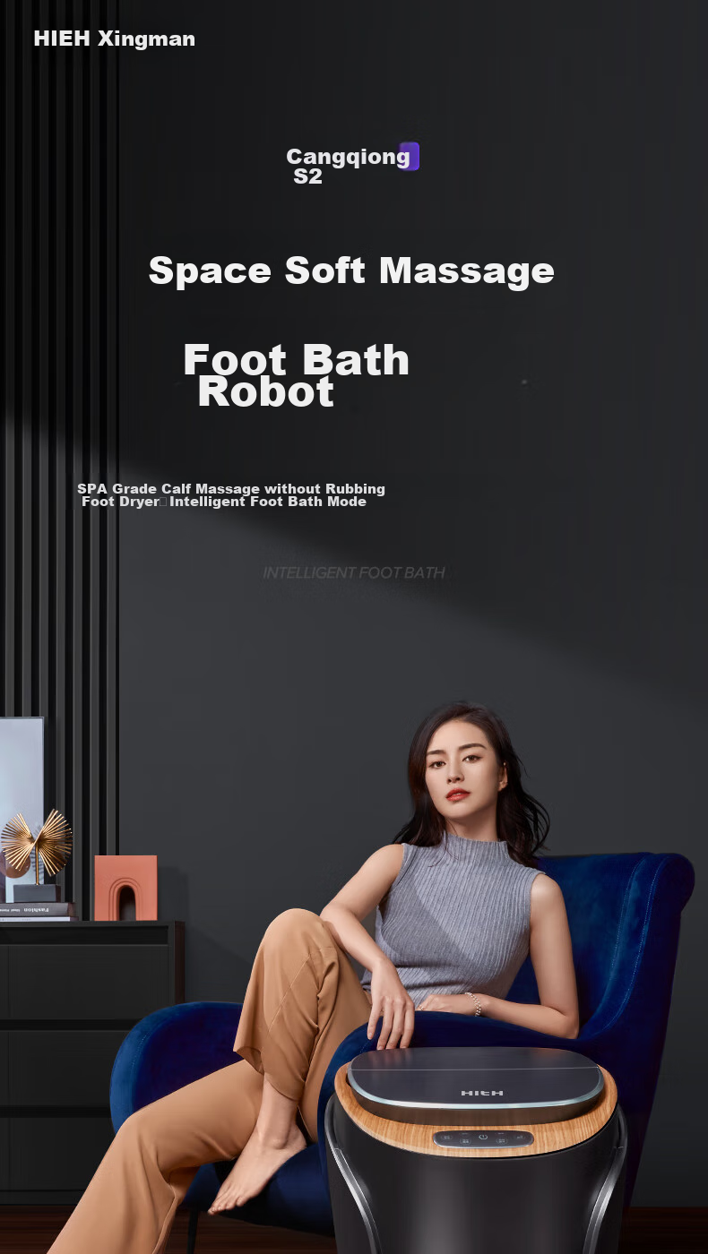 HITH Xingman Foot Soaking Bucket with Massage, Calf Heating, Hot Air Drying, Fully Automatic Temperature Control, Detachable High-Depth Foot Bath Basin [Mid-Autumn Festival Gift] S2 2