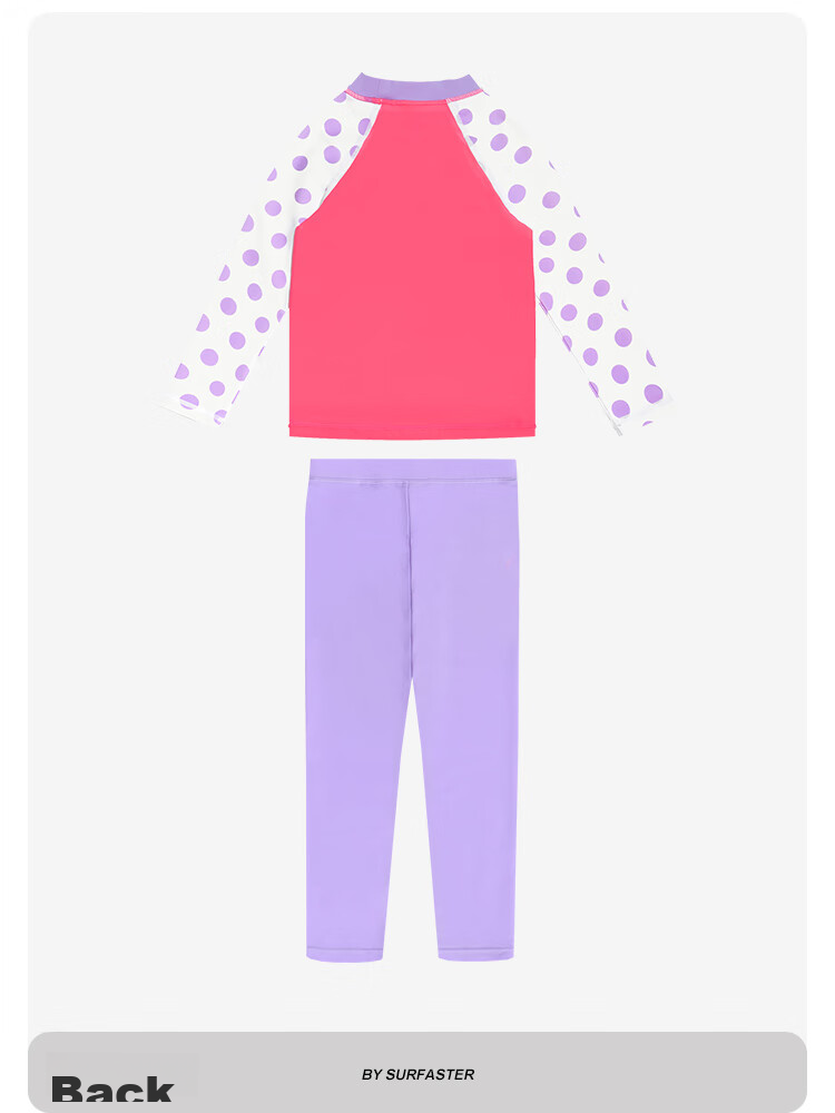 Sulang Children's Two-Piece Swimsuit with Long Sleeves And Pants, Sun Protection, for Girls And Older Children, Strawberry Cartoon Design [Pants] Size 100 11