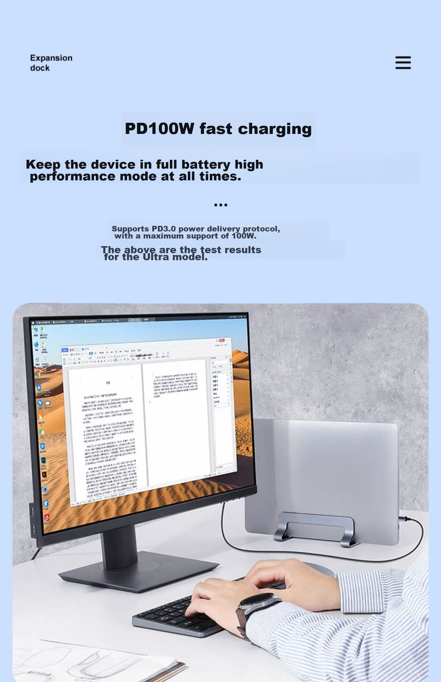 CreHiVi Type-C Multifunctional Expansion Dock, 4K Hub, HDMI Converter, PD Fast Charging Adapter, Apple USB 3.0 Laptop Converter, Extension Cable 9