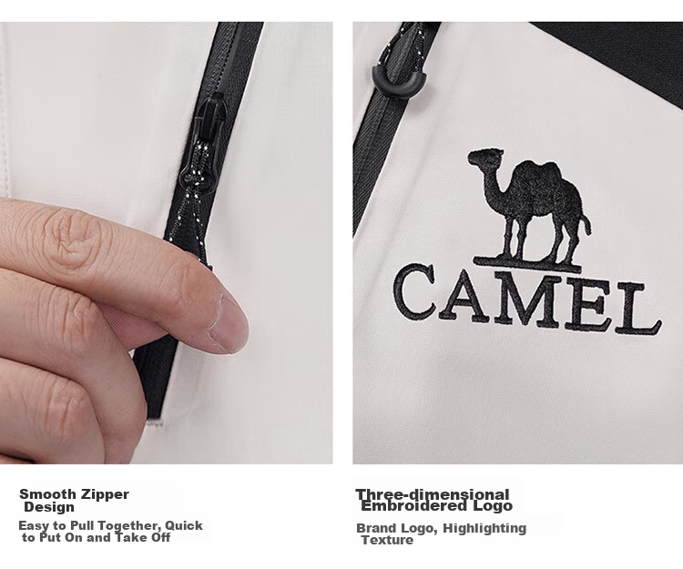 CAMEL [Wang Junkai's Style - Wangzhe Kaijia Evo] Outdoor Jacket, Three-In Rain-Proof Mountaineering Suit, 0780 43