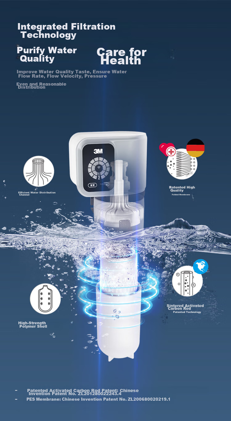 3M Water Purifier Xiaotianyuan Home Water Filtration System, Zero Wastewater, Mineral Direct Drinking, Smart 2.2L/min High Flow Rate 700G Filter SW20 6