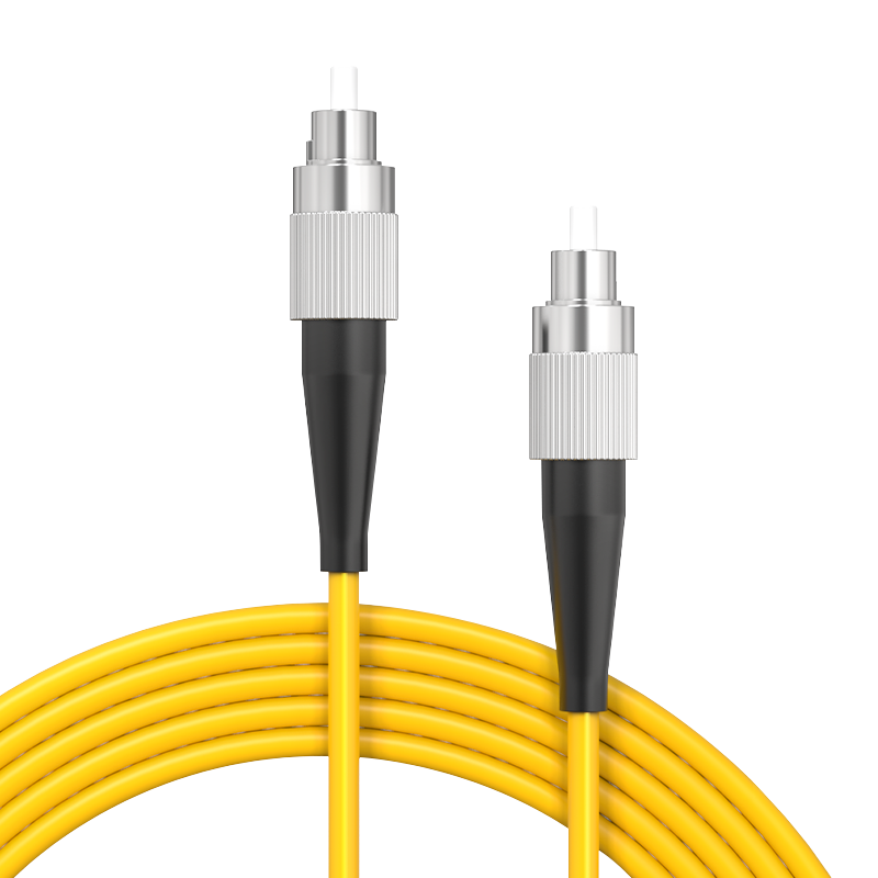 NetLINK Telecom-Grade Fiber Optic Patch Cable, FC-FC Single Mode Single Core 5 Meters, 9/125 Optical Cable Fusion Splice Pigtail, 1 Piece, HTF-FC