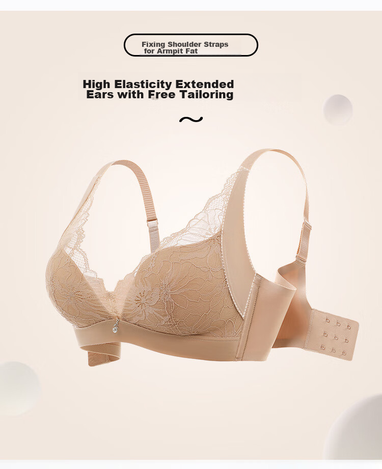 Ordifen Red Women's Wireless Bra Set for Zodiac Year, Lace Underwear, Push-Up Brassiere for Small Breasts, XB0330 9