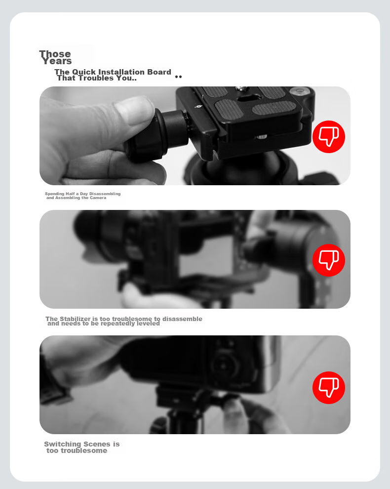 Fotopro RZ-2 Universal Camera Mirrorless DSLR DJI Stabilizer Cube Quick Release Mechanism 3