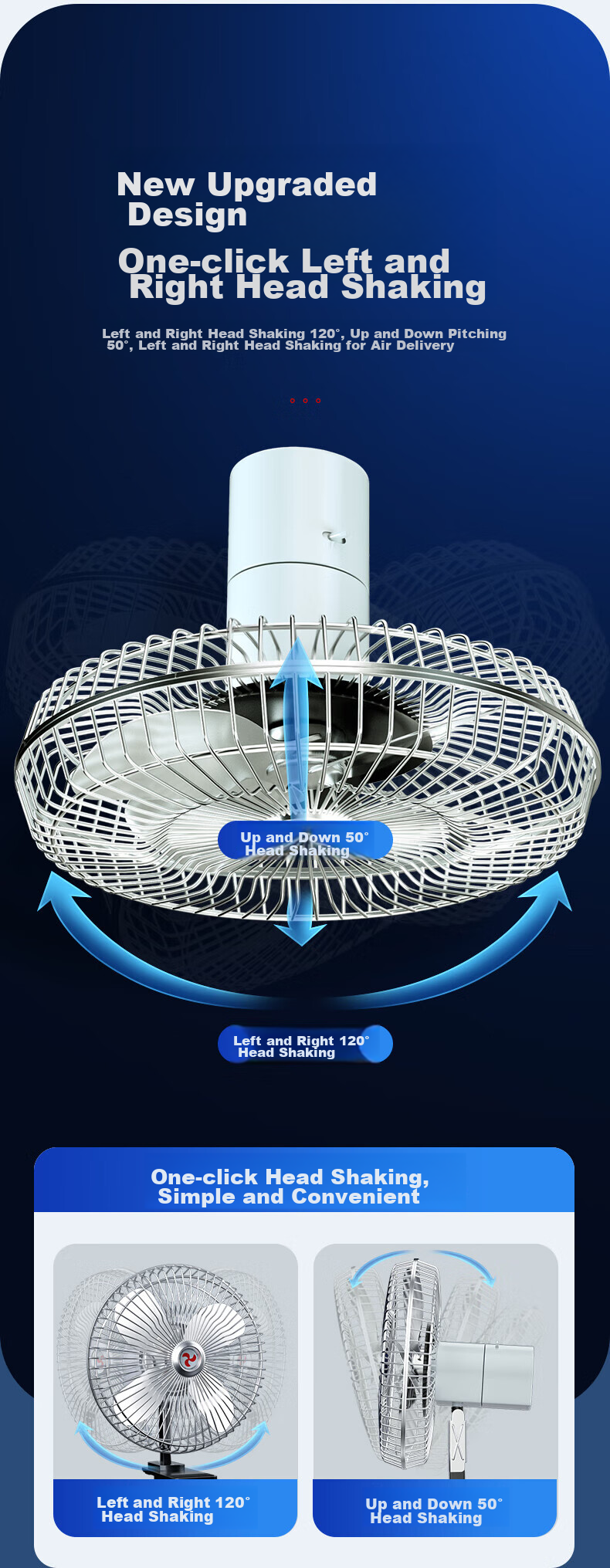 Huashi Car Fan, Automotive Electric Fan, 24V, Specially Designed for Large Trucks, High-Power Strong Wind, Rear Seat, Sedan Fa 13