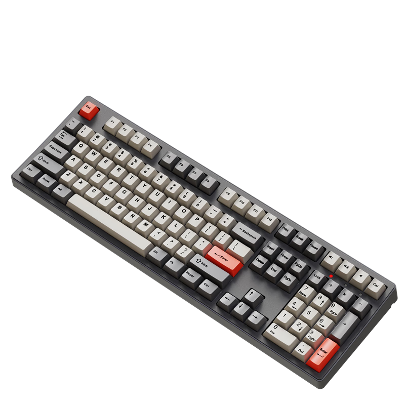 EWEADN CR108 Cherry MX Mechanical Keyboard, Wireless Bluetooth Wired Tri-Mode Gaming Esports Office, 108-Key Computer Laptop Tablet Universal Peripheral