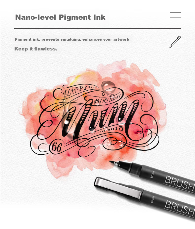Snowhite Needle-Tip Pen, Waterproof Drawing Pen, Art Design Outlining Pen, Comic Pen, Sketching Pen, Specialized for Quick Sketches, Line Drawing Pen, Manga-Specific Set of 5 Pens 4