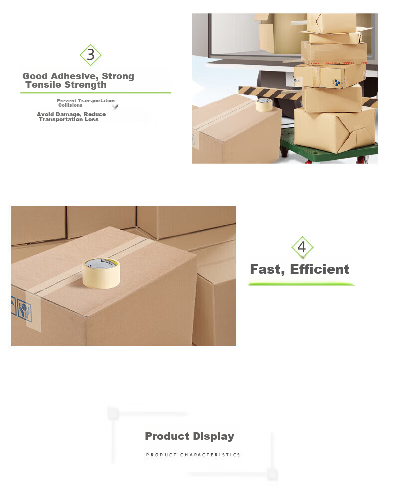 3M 311 Transparent Tape, Car Decoration Fixation, Packing And Sealing Tape, 48mm×50m (6 Rolls) 8