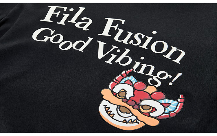 FILA FUSION FILA Trendy Couple's Pullover Hoodie, Autumn And Winter New Year Style, Fashionable Pure Cotton Knitted Top 31