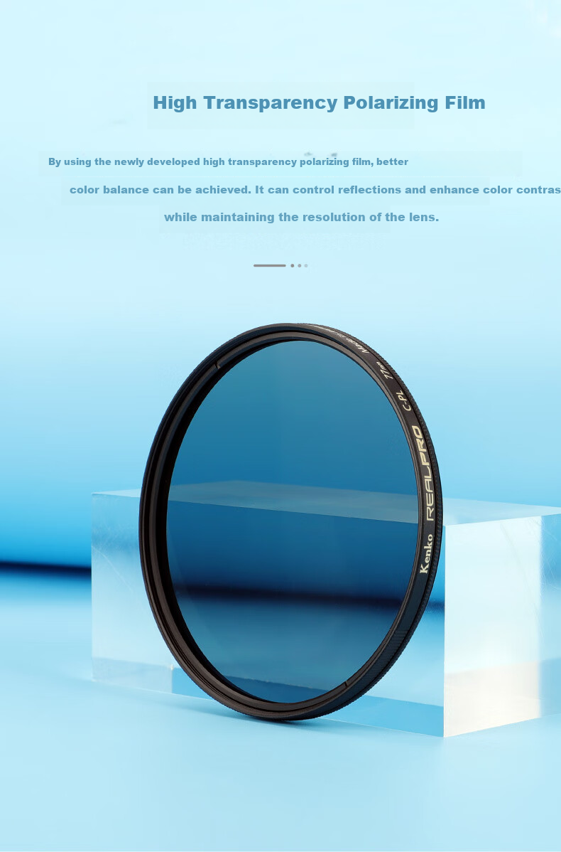 KENKO PRO1D Upgraded Version REALPRO CPL Vibration Control Lens, 82mm 12