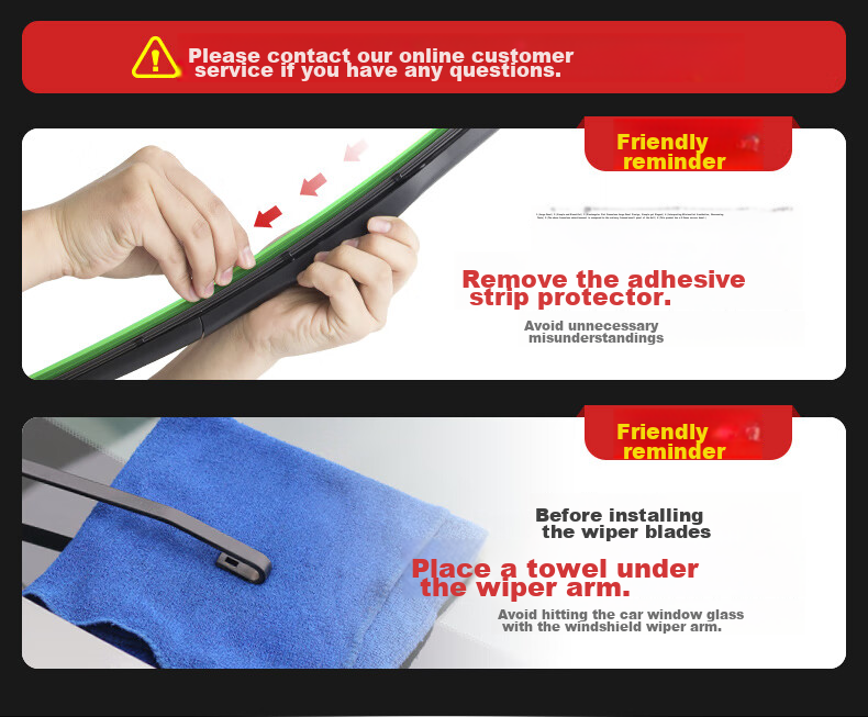 Meisim Windshield Wiper Blades for Toyota Camry 7th Generation/Sonata 8th And 9th Generation/Sierra (2015-2019 Models) 3