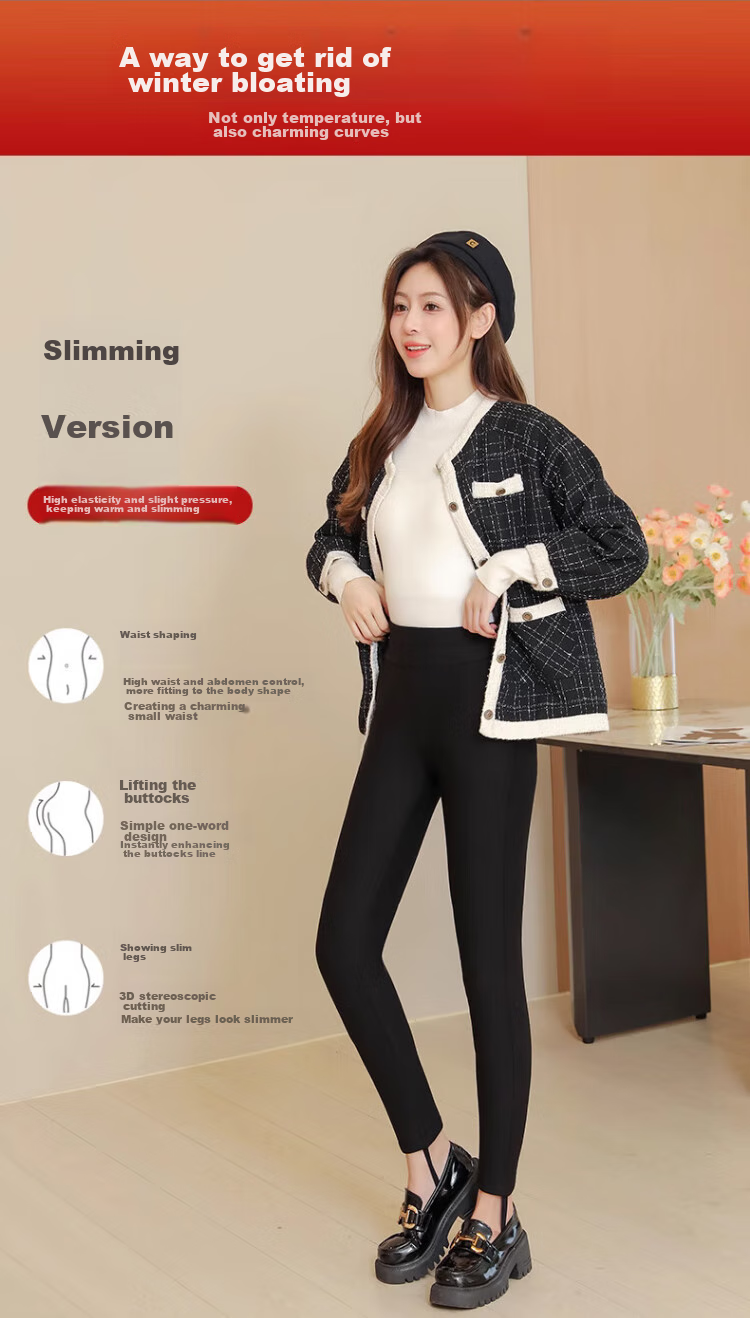 LangSha Thermal Underwear, 100% Wool Warm Pants for Women, Cotton-Lined Leggings for Outdoor Wear, Extra Thick Winter Pants, Cold-Resistant Lambswool Trousers for Women in Northeast China 7