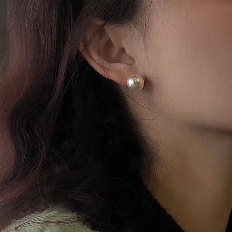 Dairuo Freshwater Pearl Stud Earrings, No Piercing Required, Women's Niche Design, Elegant Ear Clips, Fever Earrings, Gift