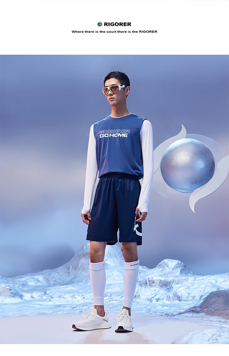 RIGORER Zongzilong Same Style Training Running Fitness Breathable Quick-Dry Knit Pants Z122211522 Pure Black 2XL 19