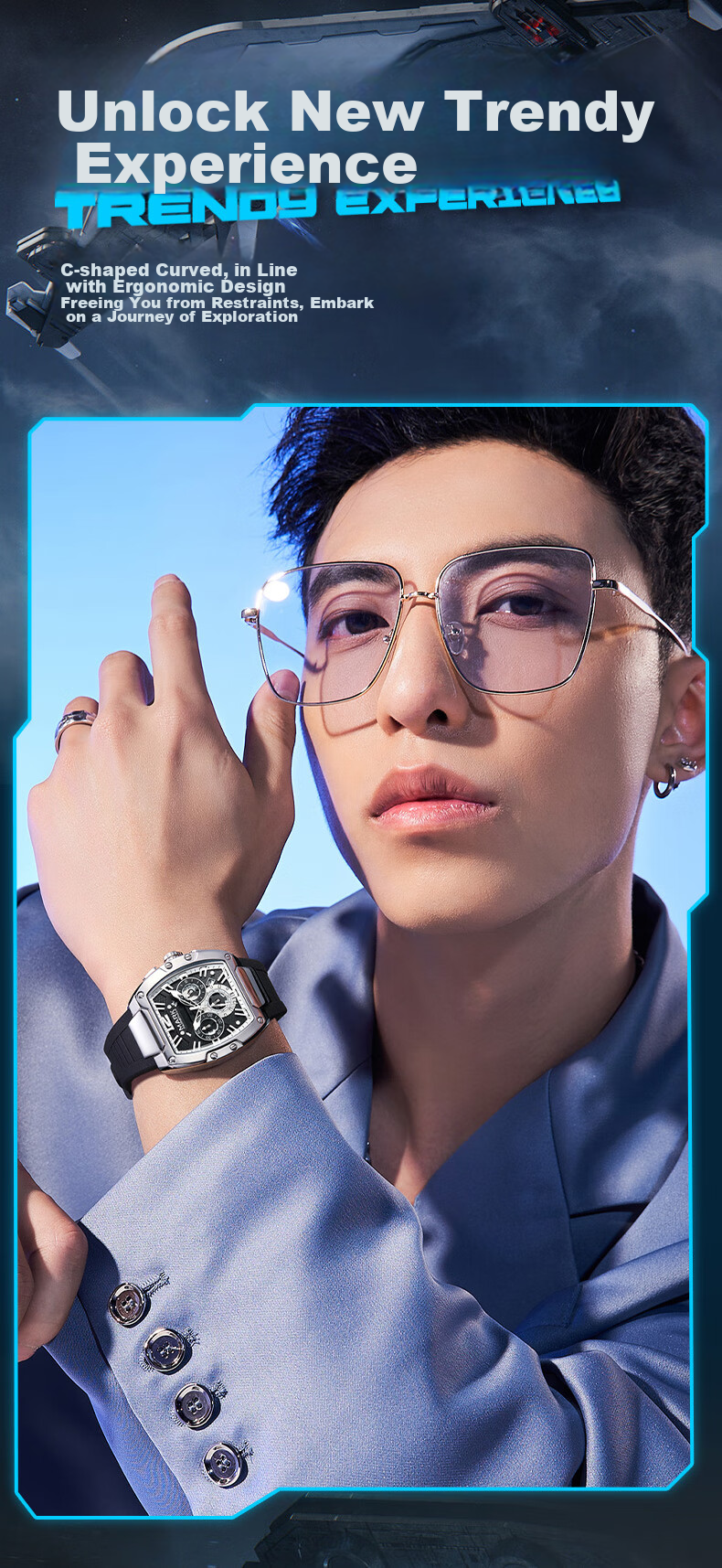 MARK FAIRWHALE Interstellar Watch, Men's Mechanical Style, Top Ten Famous Watches for Students, 2026 New Model Wristwatch, National Watch Brand, Birthday Gift for Boyfriend 6