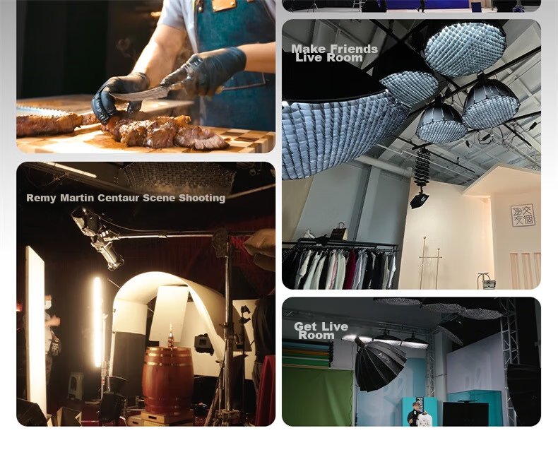 Aputure Amaran Ray 360c Live Streaming Fill Light, 360W Full Color Short Video Photography Light, Live Streaming Room Beauty Constant Light, Film And Television Light 3