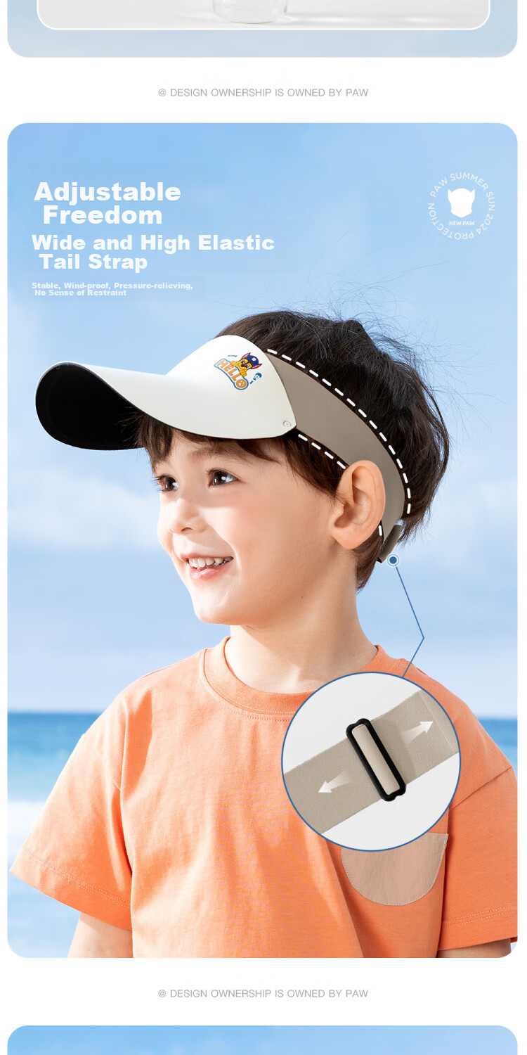 PAW PATROL Children's Baseball Cap, Visor Sun Protection Hat, Boys' Sunhat, Girls' Sports Outdoor Sun Visor, Bright Red 7