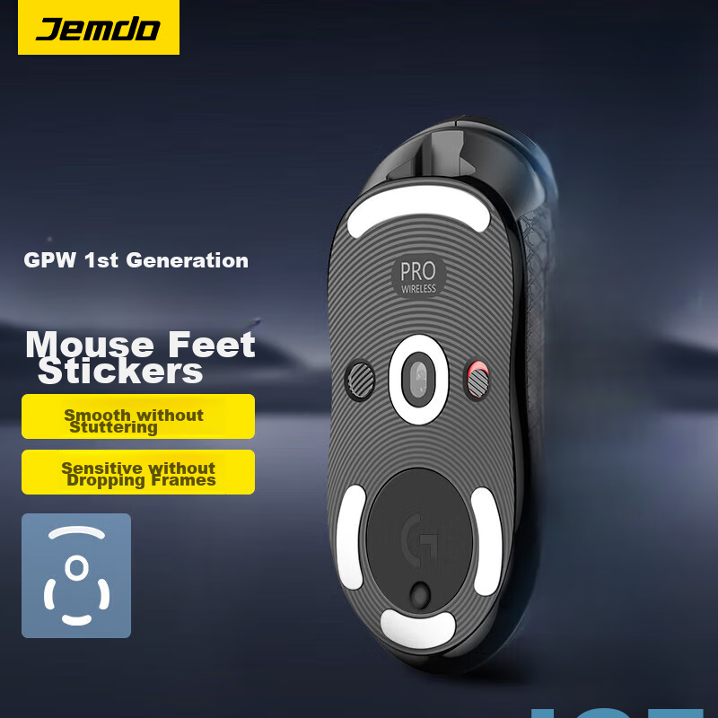 Jemdo Compatible with GpW Logitech Mouse Pad Sticker, Anti-Slip Gaming Mouse Pad, Smooth And Wear-Resistant [First Generation Foot Pad] 1