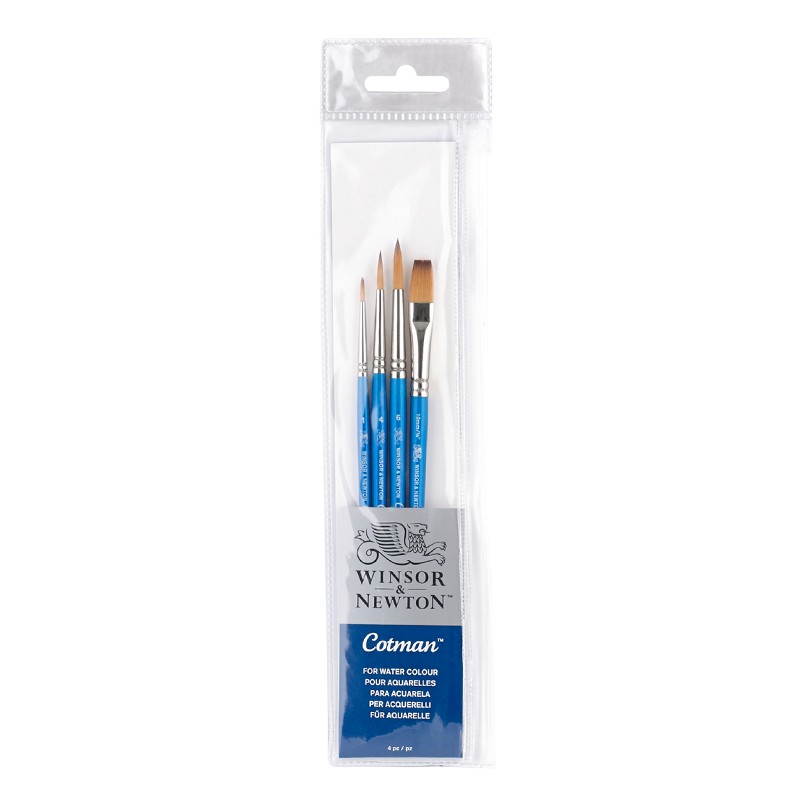 WINSOR&NEWTON [Freud Brand], Gouache Watercolor Pens, Imported Watercolor Pens, Line Pens, Color-Filling Pens, Set of 4, Style A