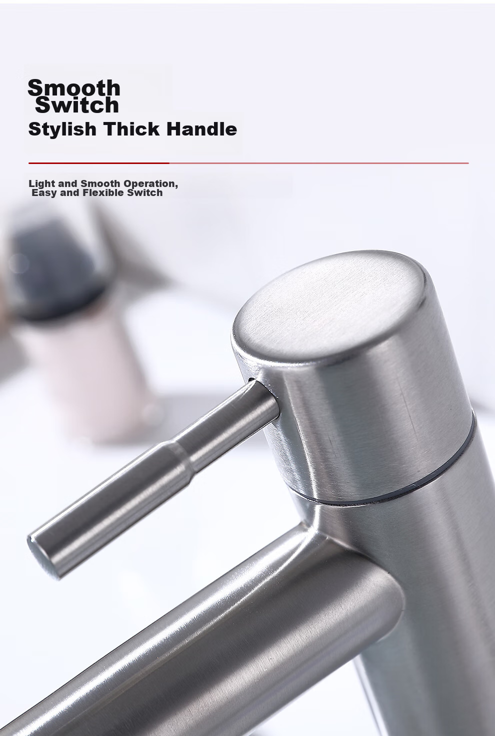 CVBAB Basin Faucet Single Cold, Bathroom Sink Faucet, Washbasin Faucet, Face Basin Faucet, 304 Stainless Steel CV1508N 7
