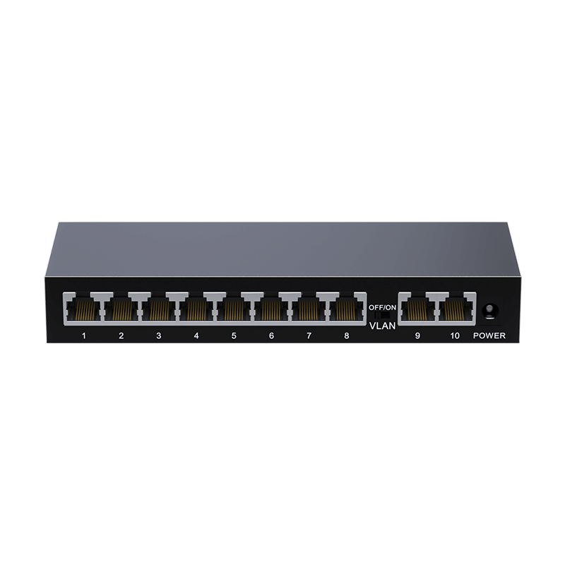 KeepLINK KP-9000 Gigabit 10-Port Switch, Enterprise-Grade, for Home And Dormitory Use, Security Monitoring Network Splitter, Hub, Flow Divider