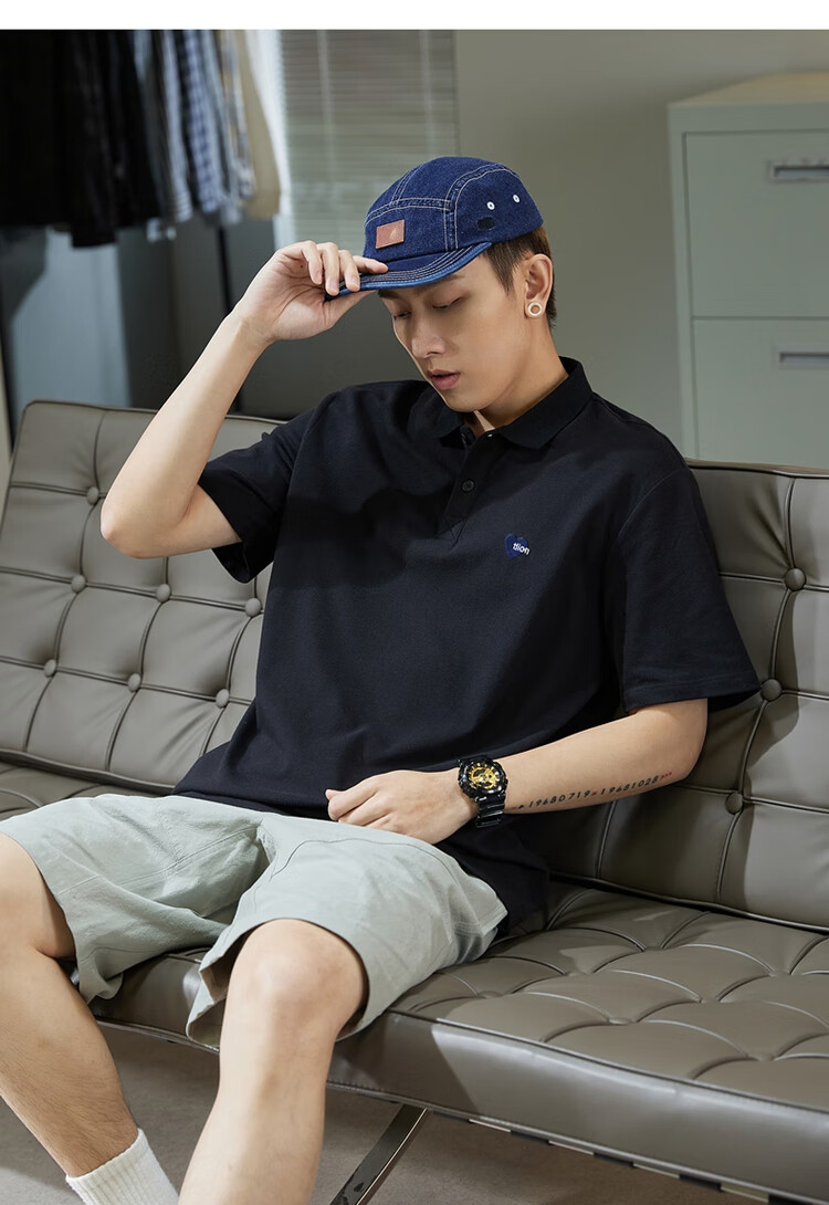 TonLion 2026 Autumn And Winter Men's Polo Shirt, Short Sleeves, Left Chest Embroidery, Small Details 19
