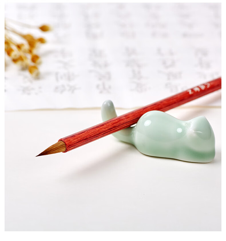 Liupintang Wolf Hair Brush, Small Regular Script Calligraphy Brush, Ink, Paper, Inkstone, Four Treasures of The Study, High-Quality Chinese Painting And Calligraphy Outline Brush, Beginner-Friendly Portable Soft Brush, Regular Script Small Brush, Soft-Tipped Lake Pen, Fine Wolf Hair Brush 11