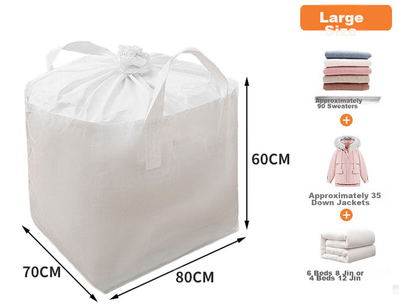 QDZX Moving Bags, Cardboard Boxes for Storage, Packing Bags for Quilts And Clothes, Luggage Moisture-Proof Bags, Dustproof Storage Bags, Medium Size, 1 Piece 6