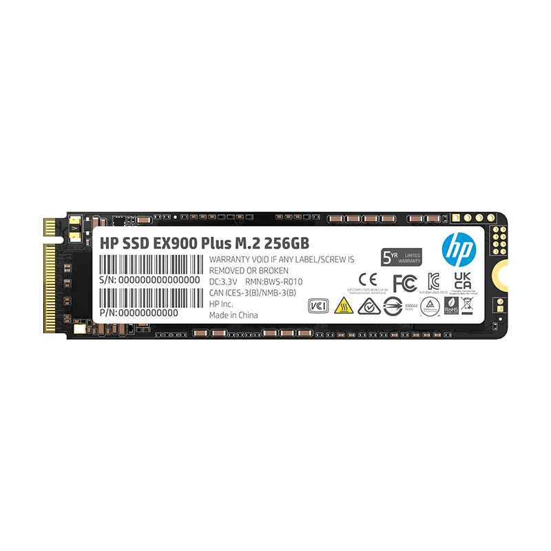HP 256GB SSD M.2 NVMe EX900 Plus Series (Gaming Upgrade Edition)
