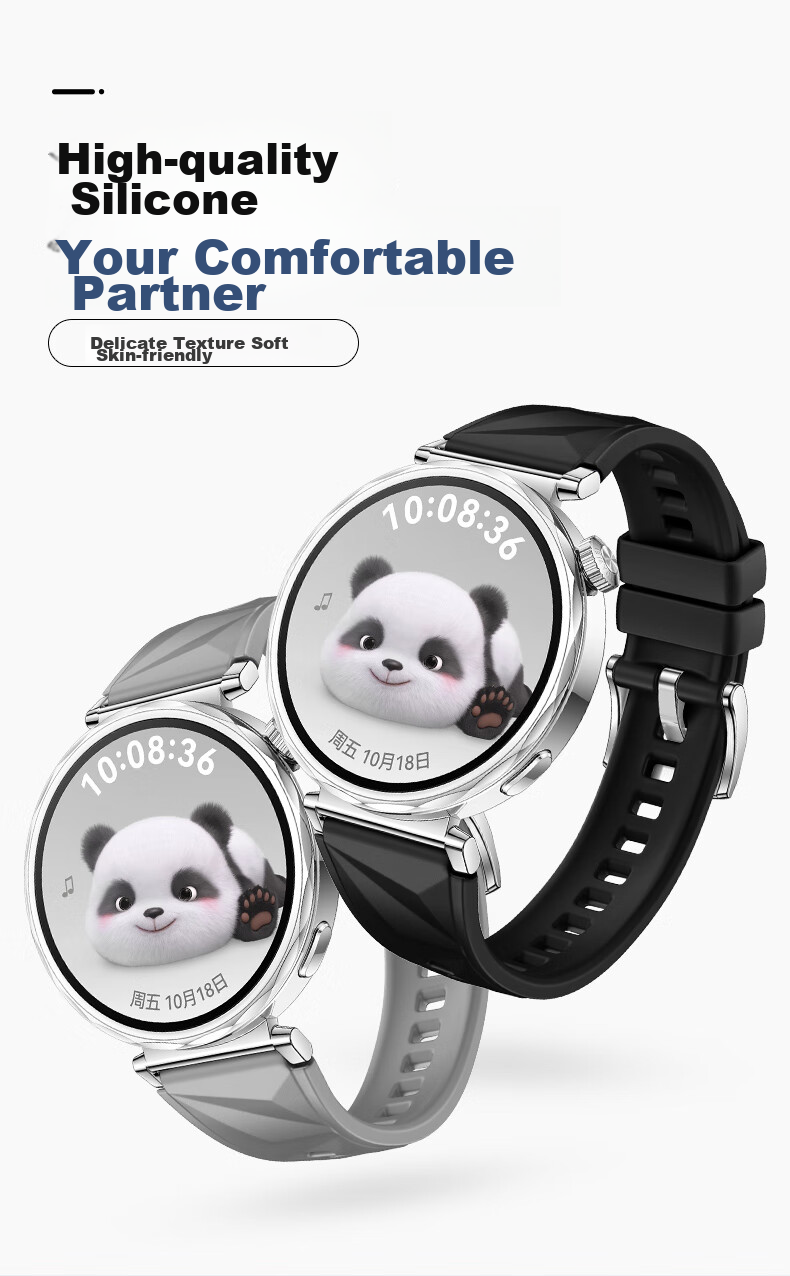 Weiqiantu [Women's Silicone] Watch Band Compatible with Huawei GT7/GT6/GT5/Watch6/6pro/watch5/GT5Pro/GT4, Women's Sports Silicone Watch Strap, 41mm 6