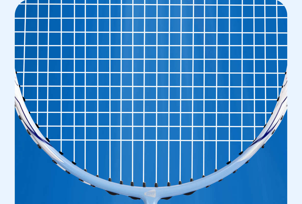 Yodiman Light Blue 7707 Badminton Racket, Full Carbon Ultra-Light 6U Training Single Racket, 1 Piece (Pre-Strung 25 Lbs) 21